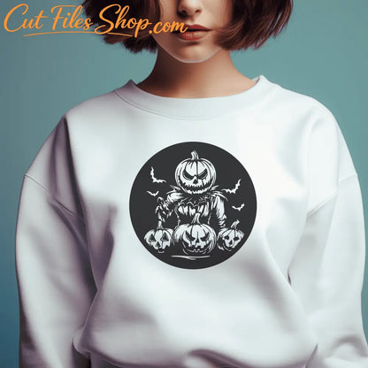 Halloween Jack O Lantern SVG, Cutting Files for Cricut, Glowforge & CNC, Sublimation Design