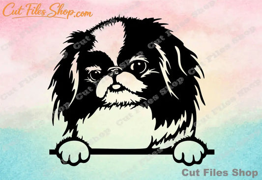 Japanese Chin, custom portrait, portrait from photo, pet drawing, pet art, custom vector file