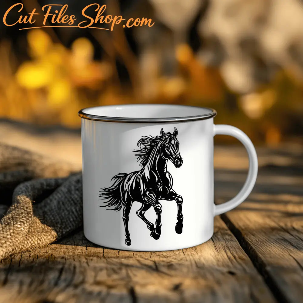 Jumping Horse Cutting Files – DXF for CNC, SVG for Sublimation and Vinyl Decals