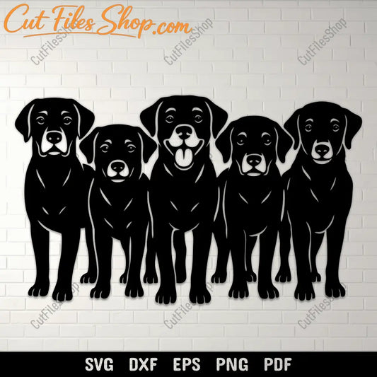 Labrador dog silhouette SVG design
