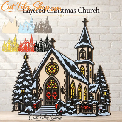Religious Christmas decor digital file in SVG DXF EPS and PDF formats