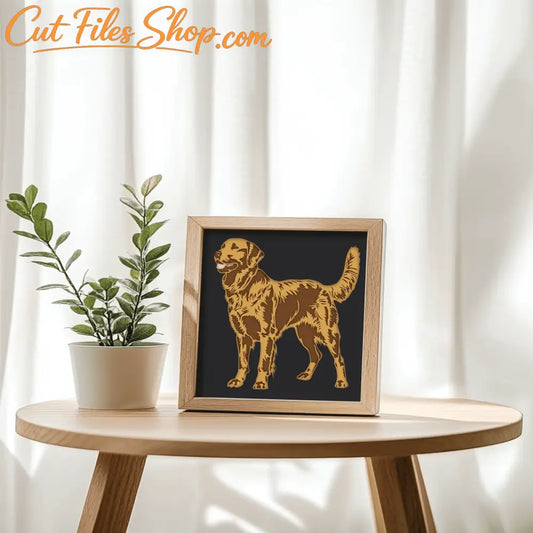 labrador laser cut dog wall art