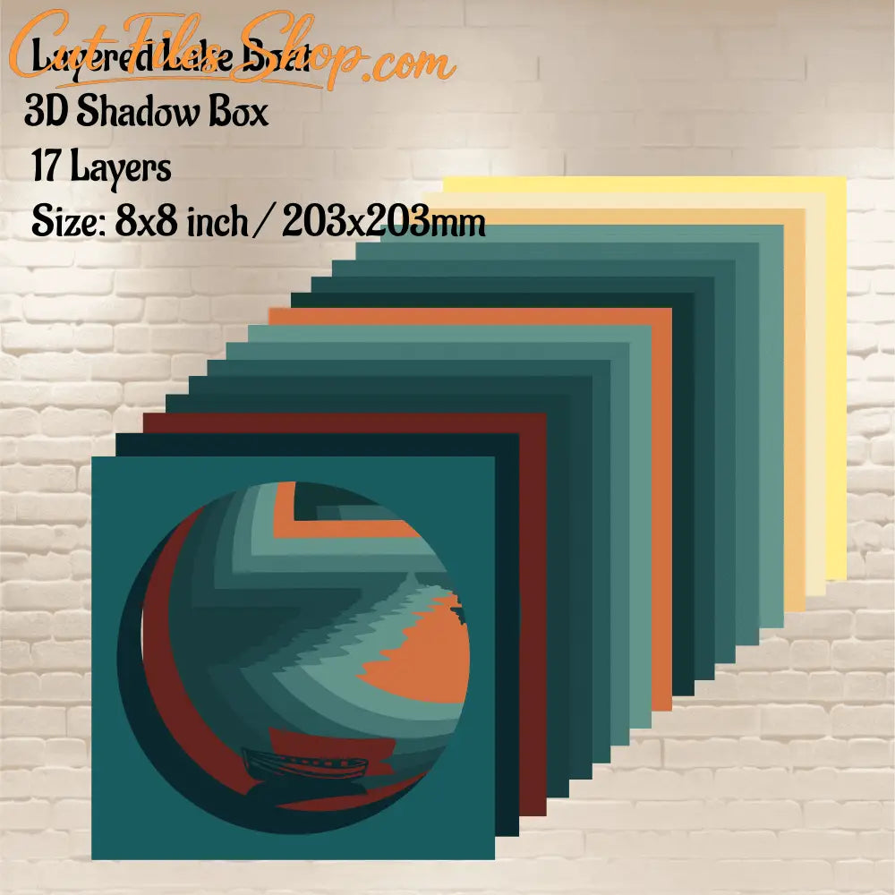 3D Multilayer Svg, Cutting files for Cricut, Silhouette, laser cut vector, glowforge cut files, Paper 3D Art, Instant Download with Cut Files Shop