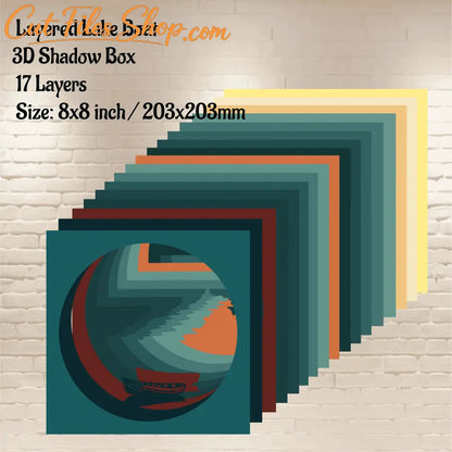 3D Multilayer Svg, Cutting files for Cricut, Silhouette, laser cut vector, glowforge cut files, Paper 3D Art, Instant Download with Cut Files Shop