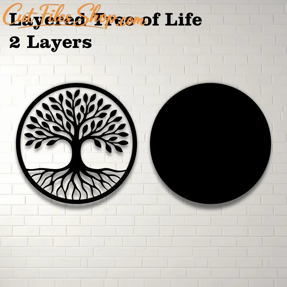 Layered Tree of Life SVG for CNC Plasma