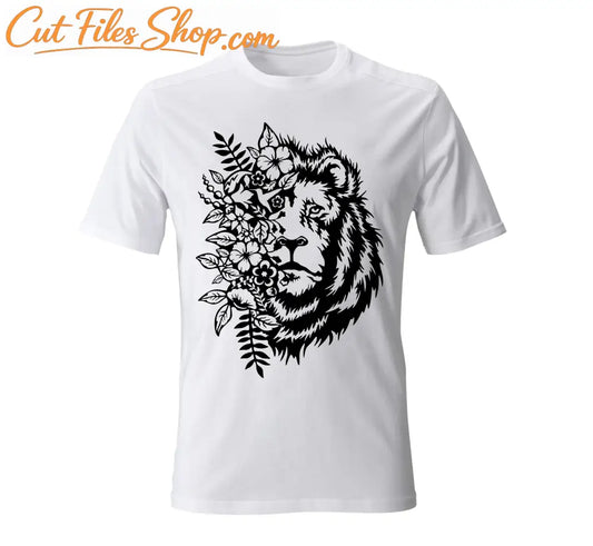 SVG file, DXF file, t-shirt png, svg design, lion svg