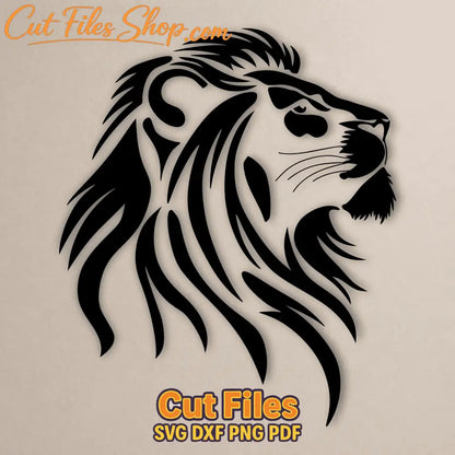 lion cnc laser cut file
