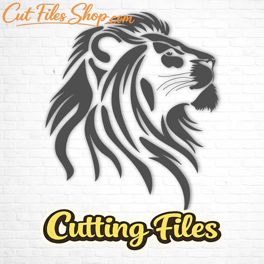 lion head svg design