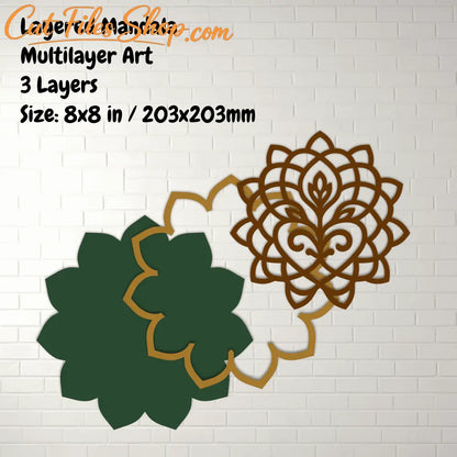 Cricut multilayer floral SVG design