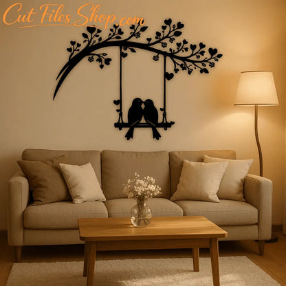 Wedding love birds SVG PNG for Silhouette, xTool and sublimation printing