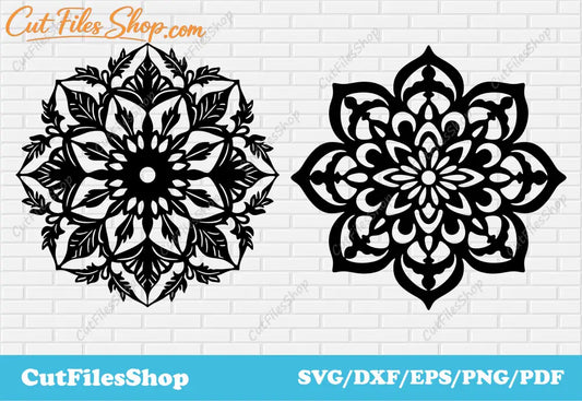 Mandala svg for Cricut, CNC stencils for laser, Dxf mandala for plasma, Wall decor dxf, Craft svg design, wall sticker svg, cnc router files, cricut stencils, mandala png files, mandala svg for t-shirt design, hen party svg, printable svg