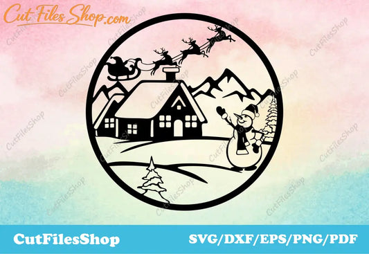 Merry Christmas SVG cut files, Christmas svgs, Holiday Svg Cut Files
