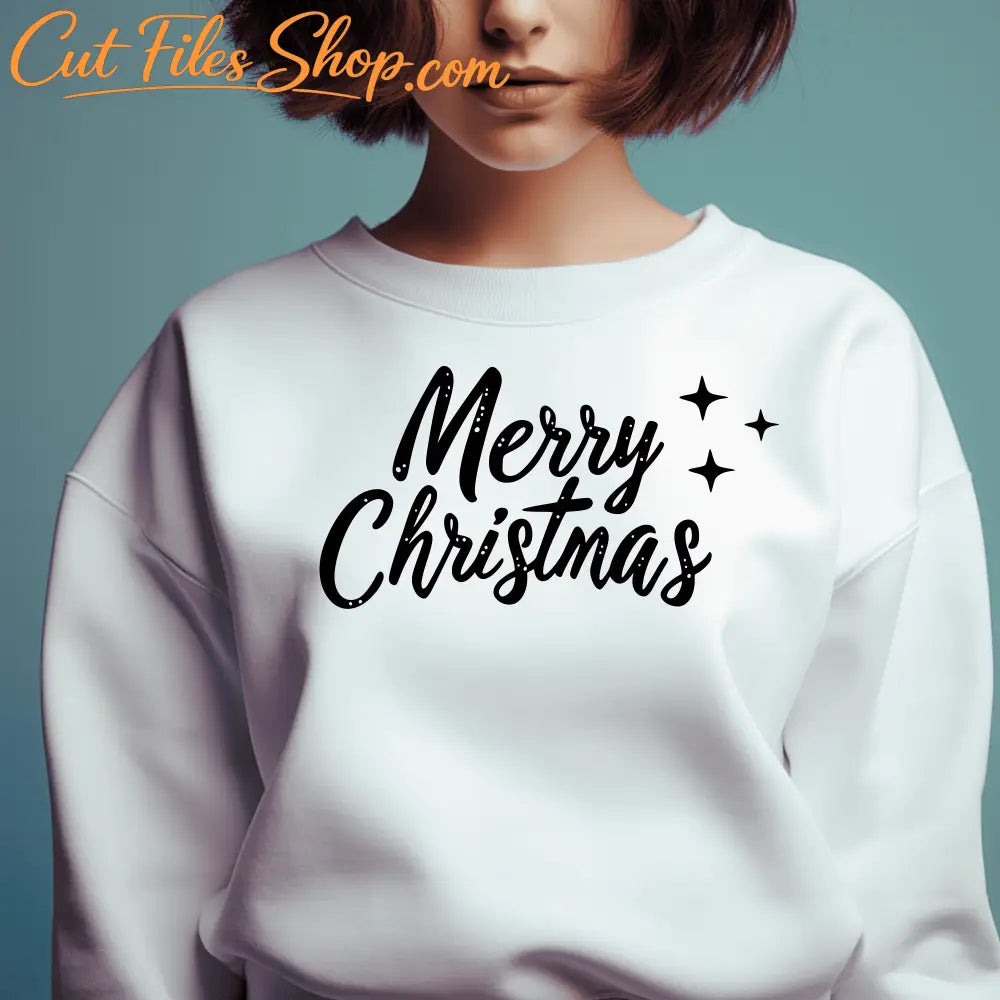 Merry Christmas SVG for Cricut & Glowforge, DXF for Laser Engraving, Sublimation Design, Instant Digital Download, Christmas T-shirt, Trendy SVG files