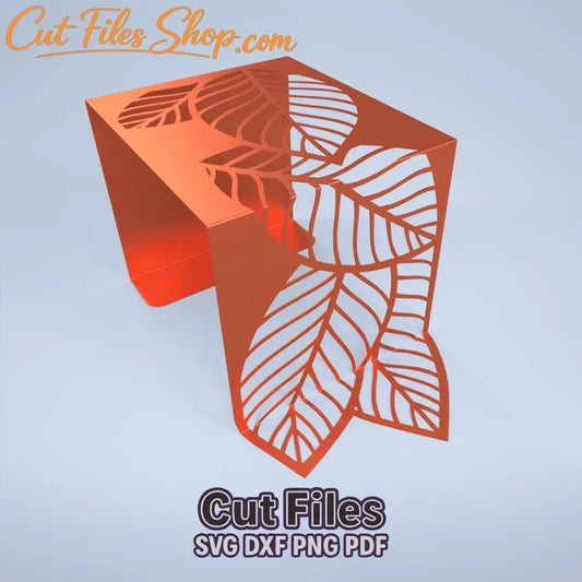 Decorative metal plant stand DXF SVG furniture design