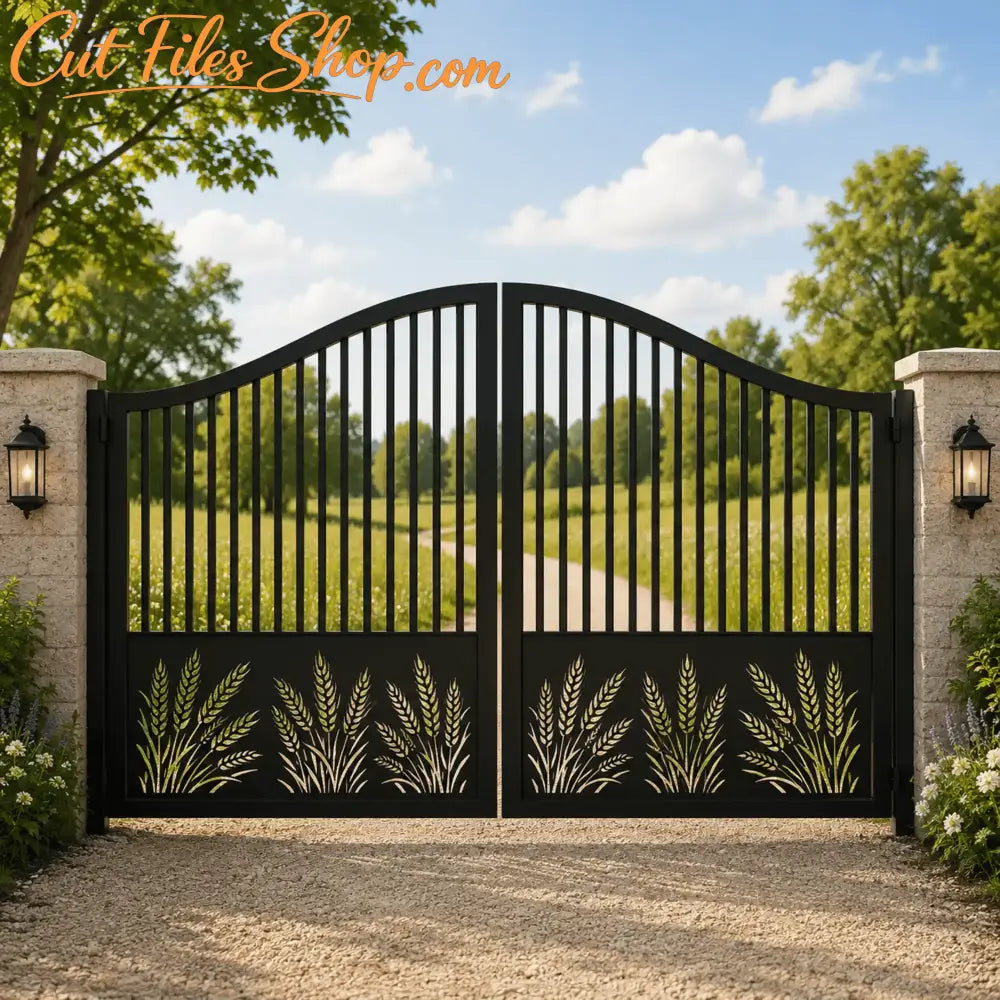 Laser cut metal gate pattern collection