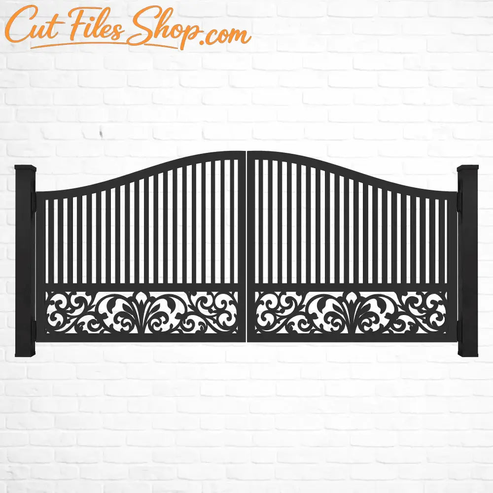 Modern fence and railing panel pattern