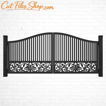 Modern fence and railing panel pattern