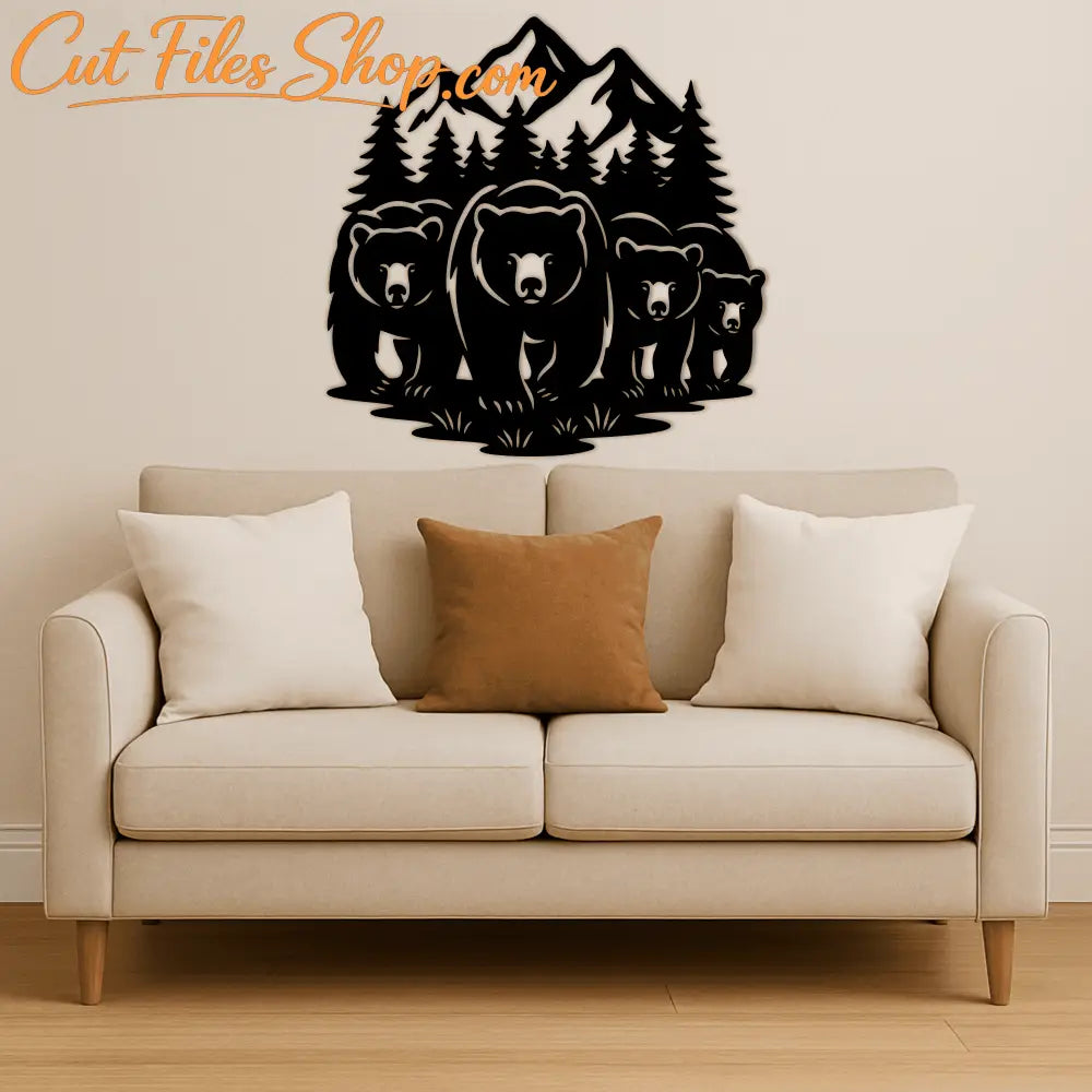 Wildlife DXF design for Cricut Silhouette or Glowforge crafts