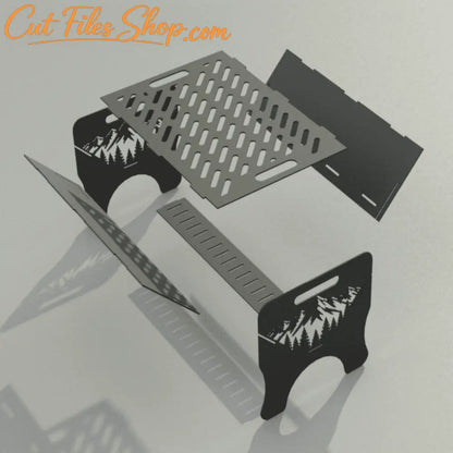 Flat pack metal fire pit digital download