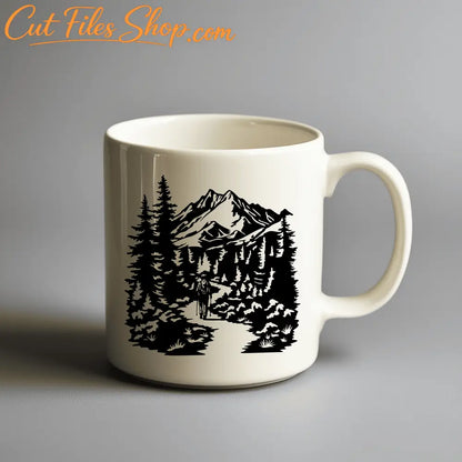 Mountain Hiking SVG | Sublimation, Printable, Cutting Files