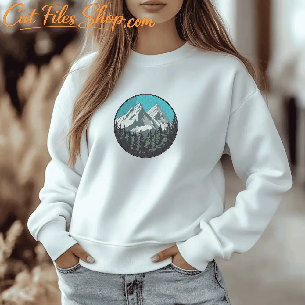 Digital mountain embroidery download in DST, EXP, HUS, JEF, PEC, PES, VP3 and XXX formats.