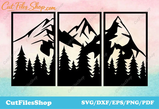 Dxf files for Wall Decor, DXF for CNC plasma, Laser cutting files, Svg sticker, Cricut vector images, DXF for Silhouette Cameo, vector for laser engraving