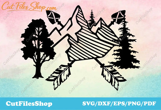 DXF collection for CNC machines, Laser cutting, Plasma cutting, Cricut files, Silhouette files, T-shirt designs