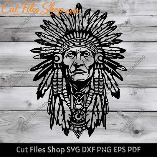 Native American svg, Cut files for Cricut, Printable Clip Art, Cricut Cutting Files, Silhouette cut files, Dxf for Laser cut, American indian svg, digital cut files, cricut design space, vector  shop, indian cut files, vinyl cutting, wall decor diy, dxf for cnc