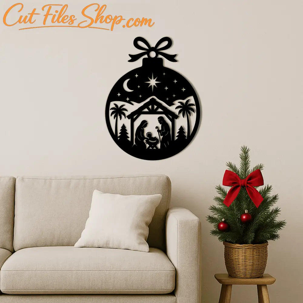 Christmas nativity DXF design for CNC plasma and laser cutters