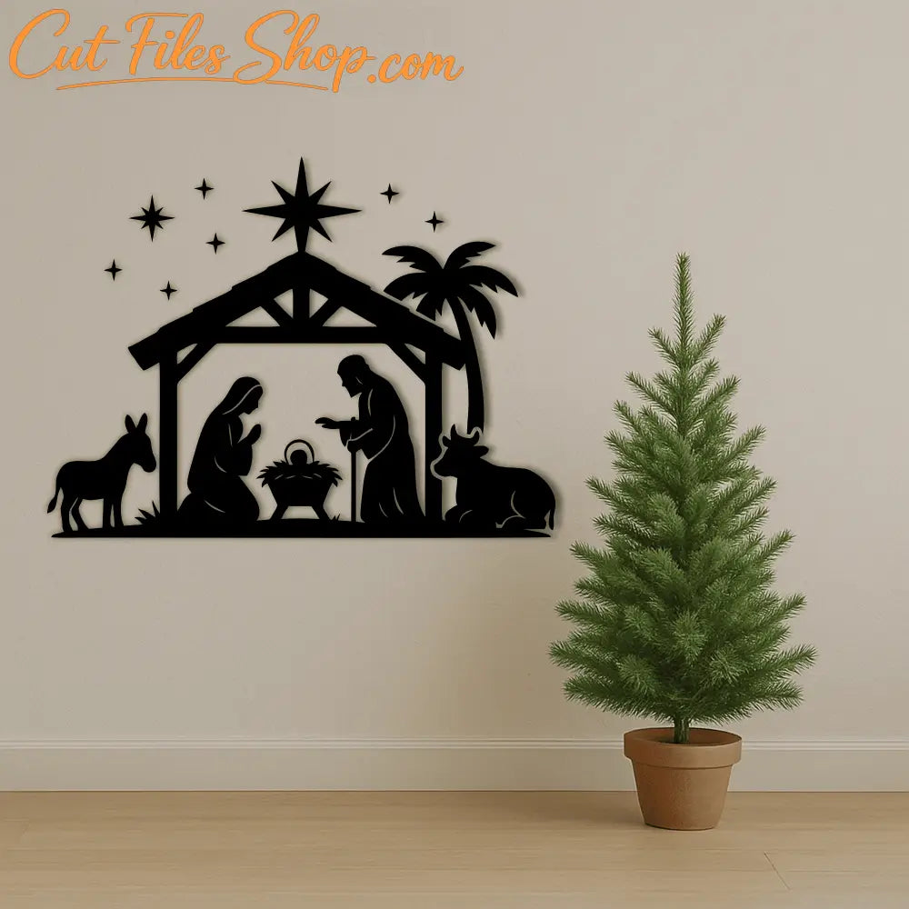 Nativity scene PNG for sublimation or printing projects