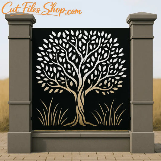 Tree Panel SVG DXF for xTool, Plasma and laser projects