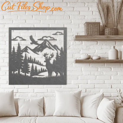 Rustic nature wall divider file