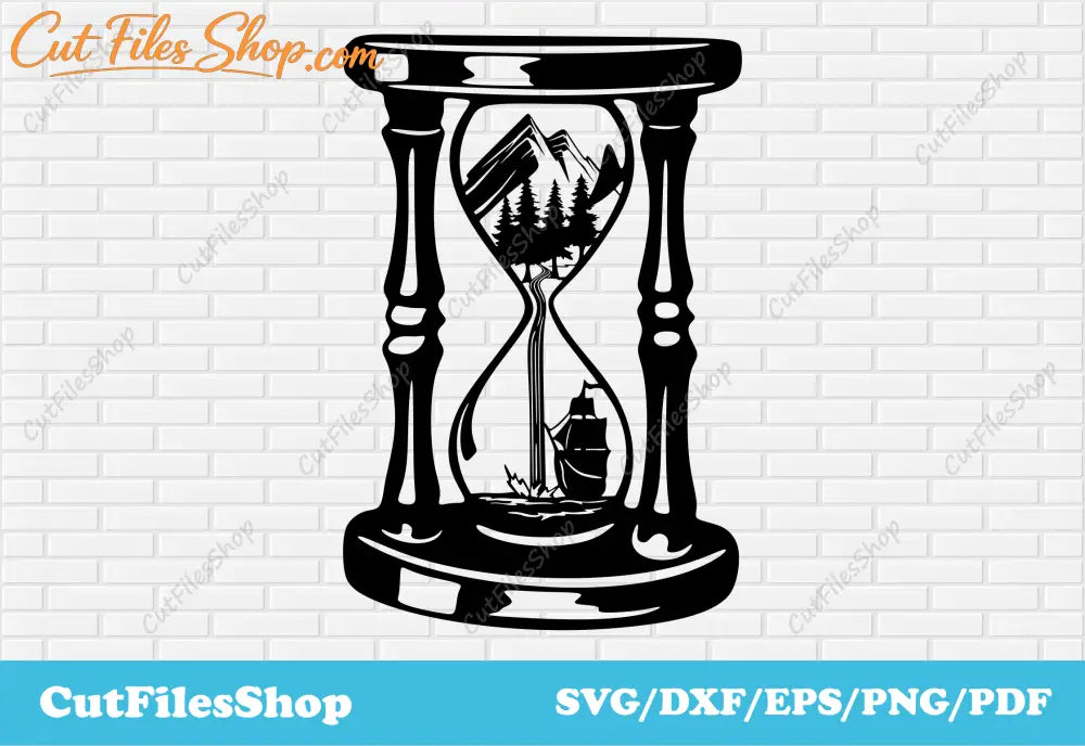Nature scene svg cut files for cricut, dxf files for silhouette cameo, vector for t shirt design, dxf free download, svg files free download, download svg for cricut, nature scene dxf, art dxf images, download free dxf for laser cut