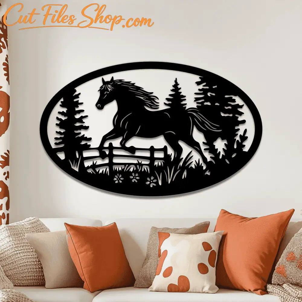 Horse Outdoor silhouette collection in EPS format