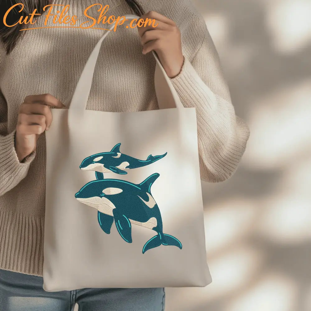 whale embroidery design pes dst jef