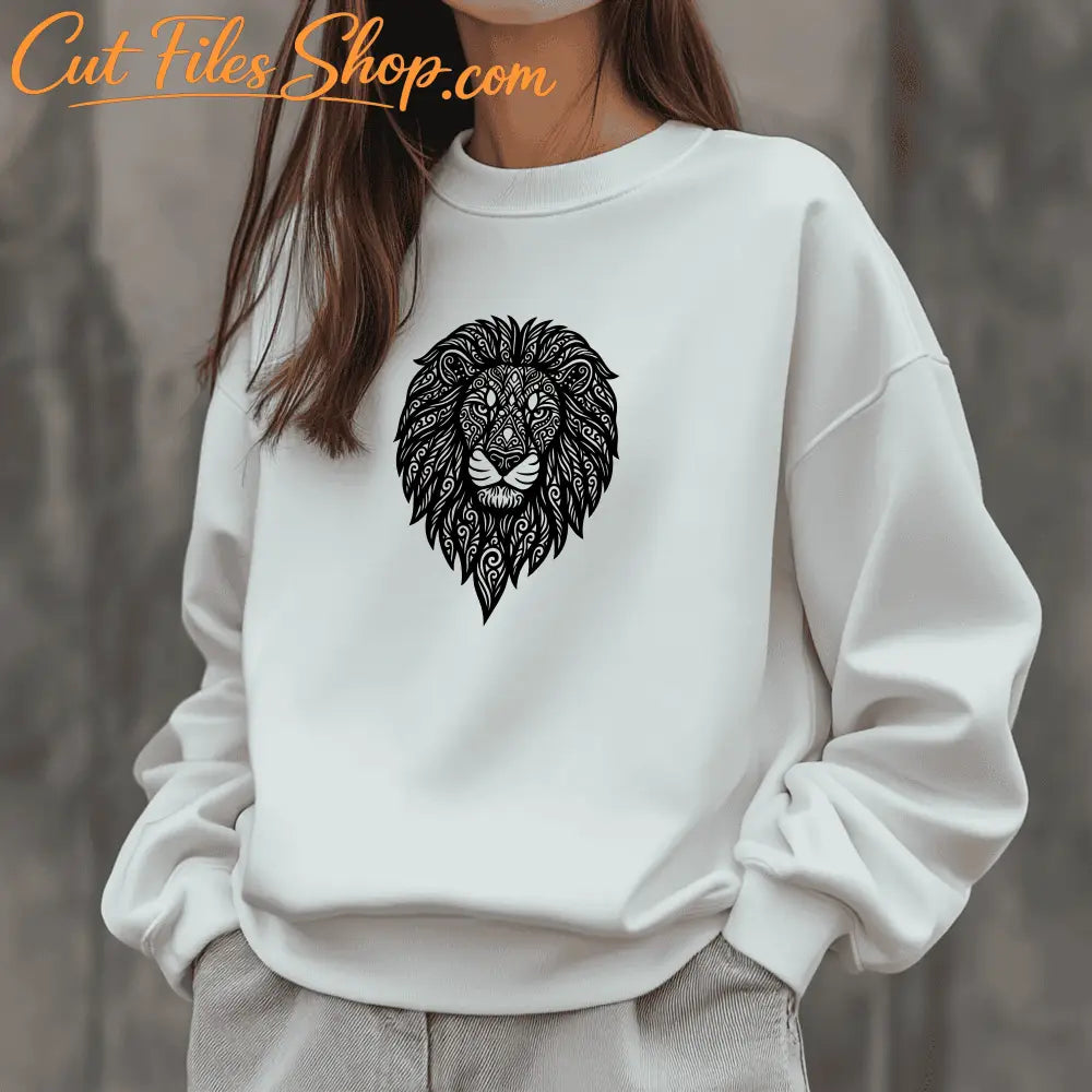 Mandala lion CNC plasma cut file