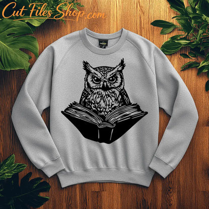 Owl SVG, DXF, PNG | Cricut, Silhouette, CNC cutting files for holiday crafts and sublimation designs, Owl T-shirt print
