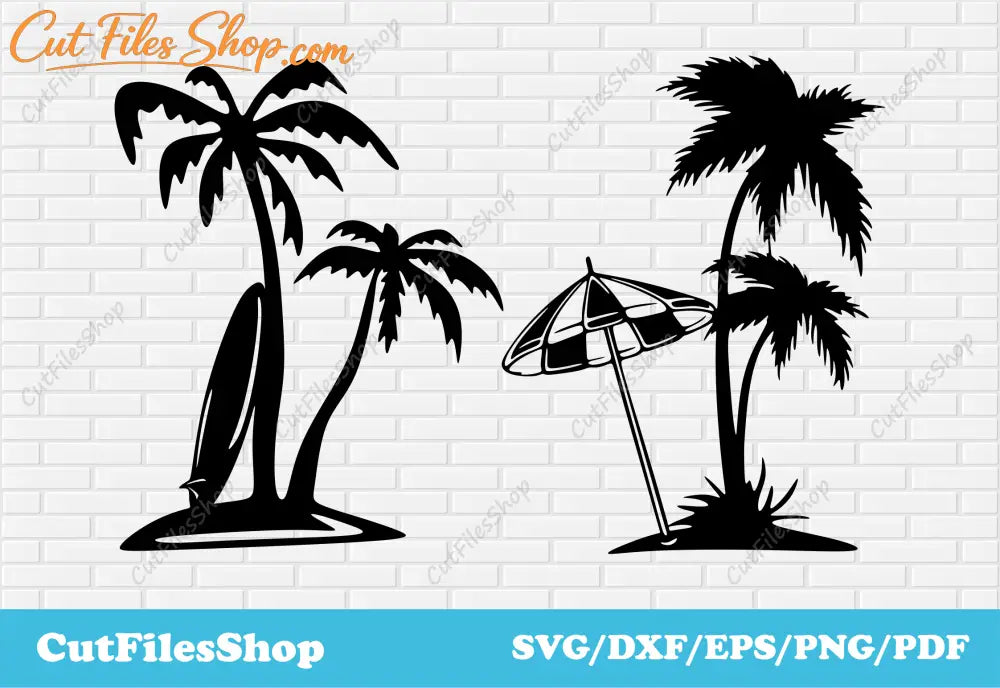 Palm tree dxf, Cutting files for cricut, Vinyl cutting, DXF for laser cut, Files for plasma cnc, Silhouette Cameo files, Palm tree dxf, Files for plasma cnc, summer beach svg, cup designs cricut, Vector images for Cricut, Silhouette files, DXF for plasma cutting, Laser files for cut, svg for sticker making, t shirt designs, dxf for metal cut, cnc router files