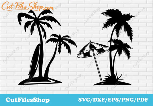 Palm tree dxf, Cutting files for cricut, Vinyl cutting, DXF for laser cut, Files for plasma cnc, Silhouette Cameo files, Palm tree dxf, Files for plasma cnc, summer beach svg, cup designs cricut, Vector images for Cricut, Silhouette files, DXF for plasma cutting, Laser files for cut, svg for sticker making, t shirt designs, dxf for metal cut, cnc router files