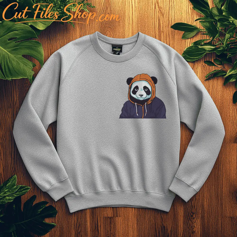 panda embroidery design for clothing