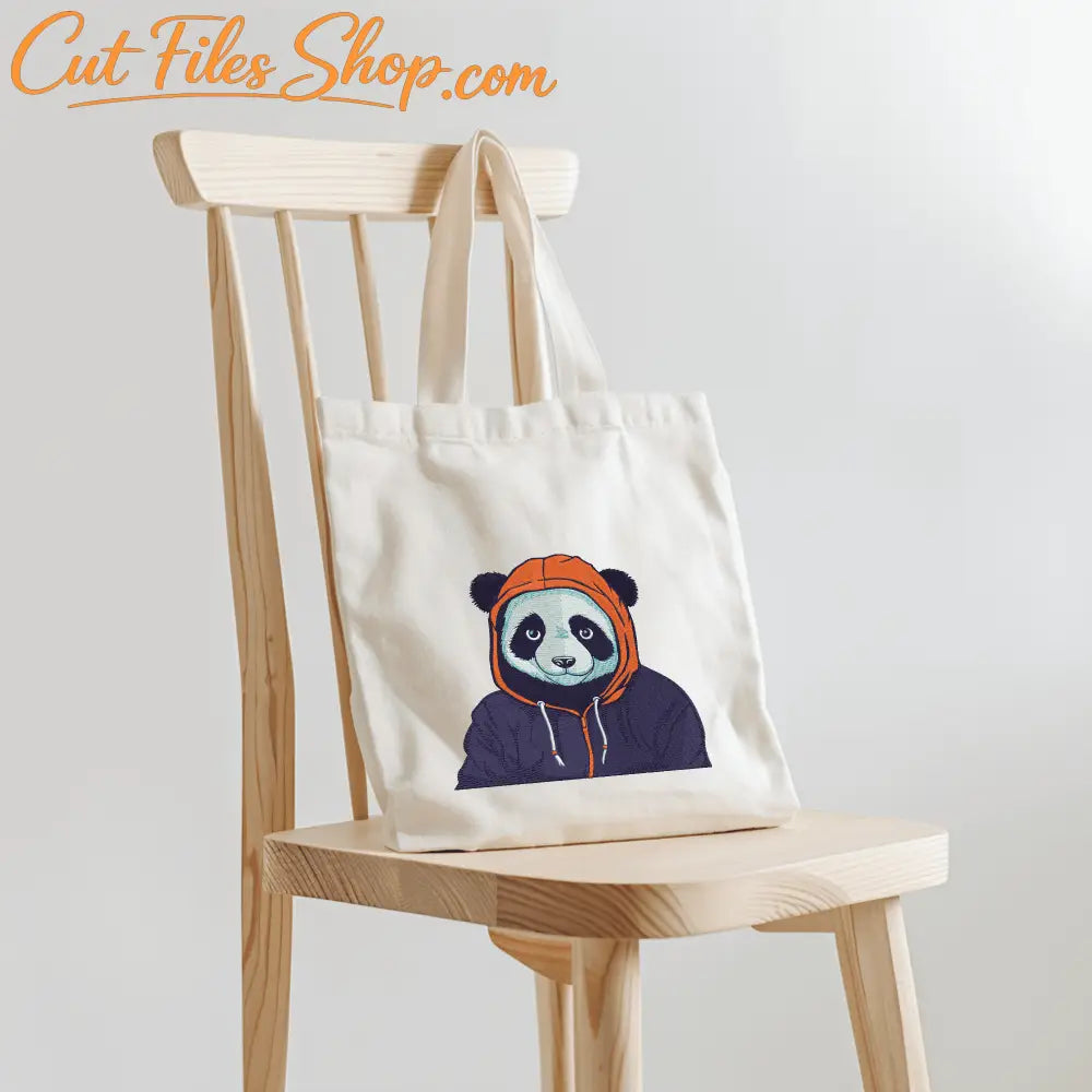 panda embroidery pattern pes dst jef file