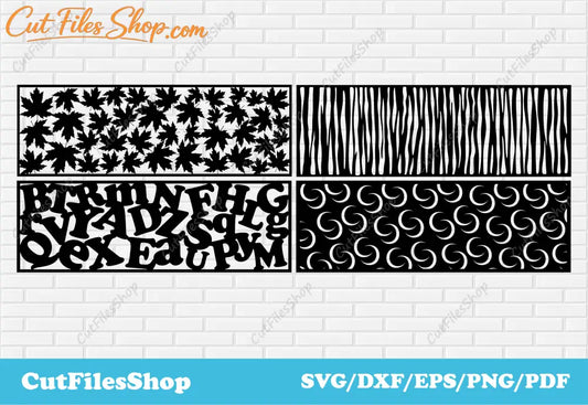 Panels dxf files, panels railing steel dxf, Files for cnc Plasma cut, Metal Railing Art Files, DXF Design Metal Art Railing Panels ideas, CNC Vector Plasma Router Laser Cut DXF