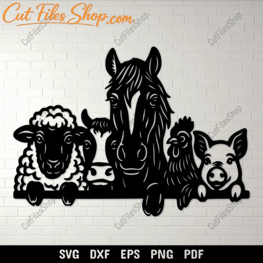 Peeking cow SVG design