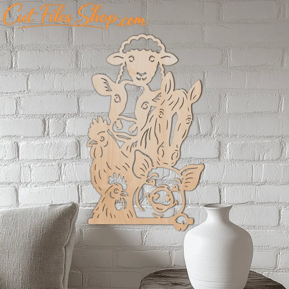 Rooster peeking laser cut design