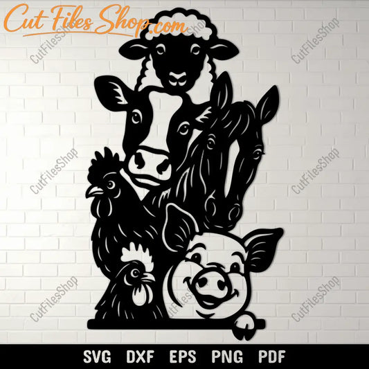 Funny peeking goat SVG file