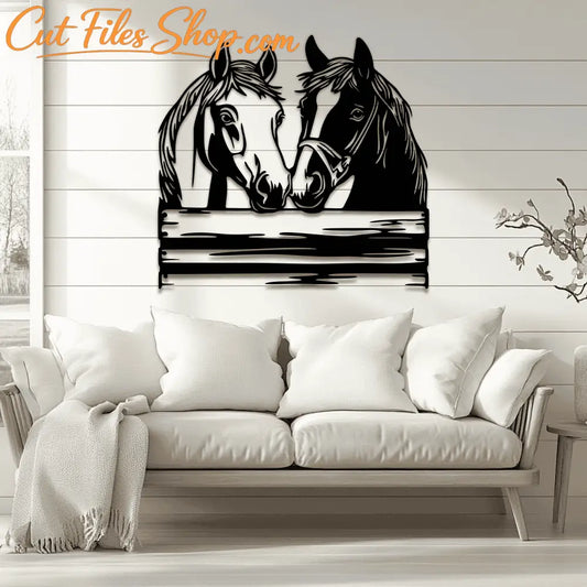 Peeking Horses SVG for Cricut Projects, Sublimation Art Designs