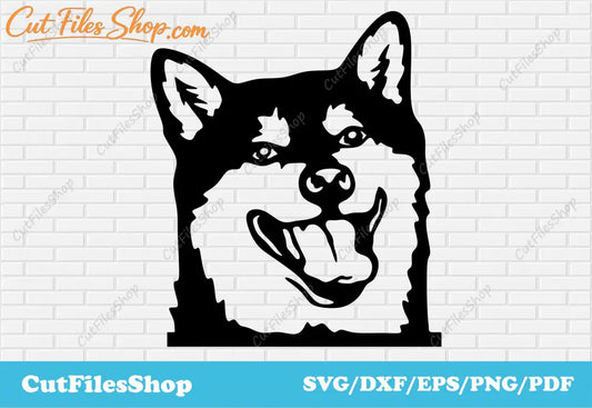peeking dog svg free, Peeking husky svg, CNC dog, dog svg for cricut, dog peeking vectors, dog dxf for laser, portrait dog dxf, peeking dog dxf free, husky dxf, husky for cricut, dxf for commercial use, svg files for commercial use, vectors for commercial free, free dogs svg, Dog SVG Cut File