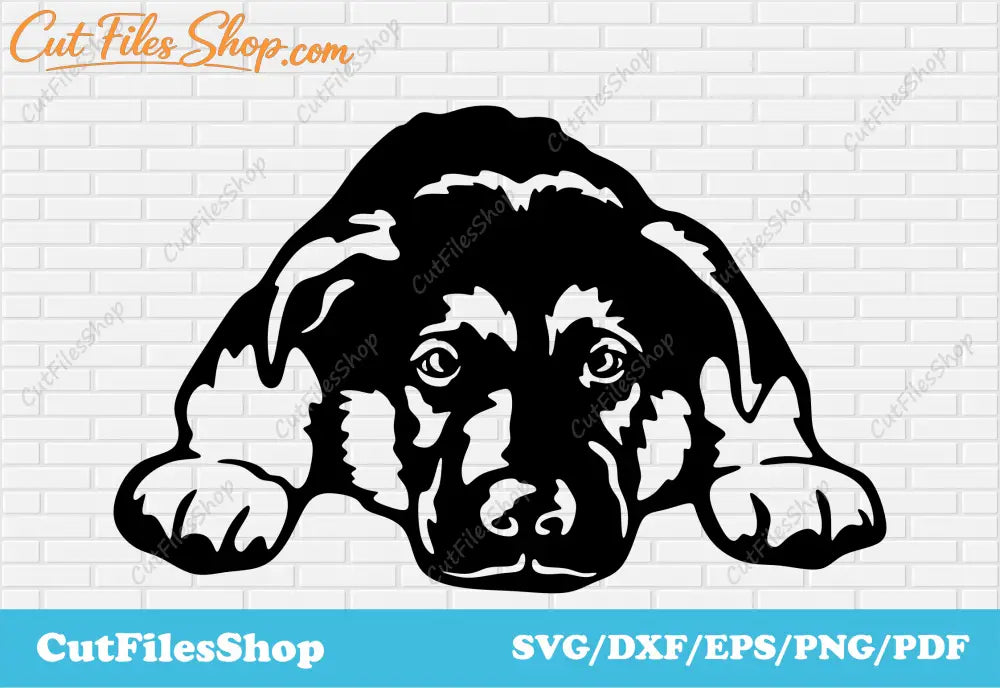 Peeking puppy vector for cutting, Crafts files, Laser svg, Silhouette png, Dog dxf files, dxf cut files, free download dxf files, free vector, free cutting machines, craft svg files, svg designs, dxf designs, wall panel dxf, vector art, free svg download, illustration svg, peeking dog dxf