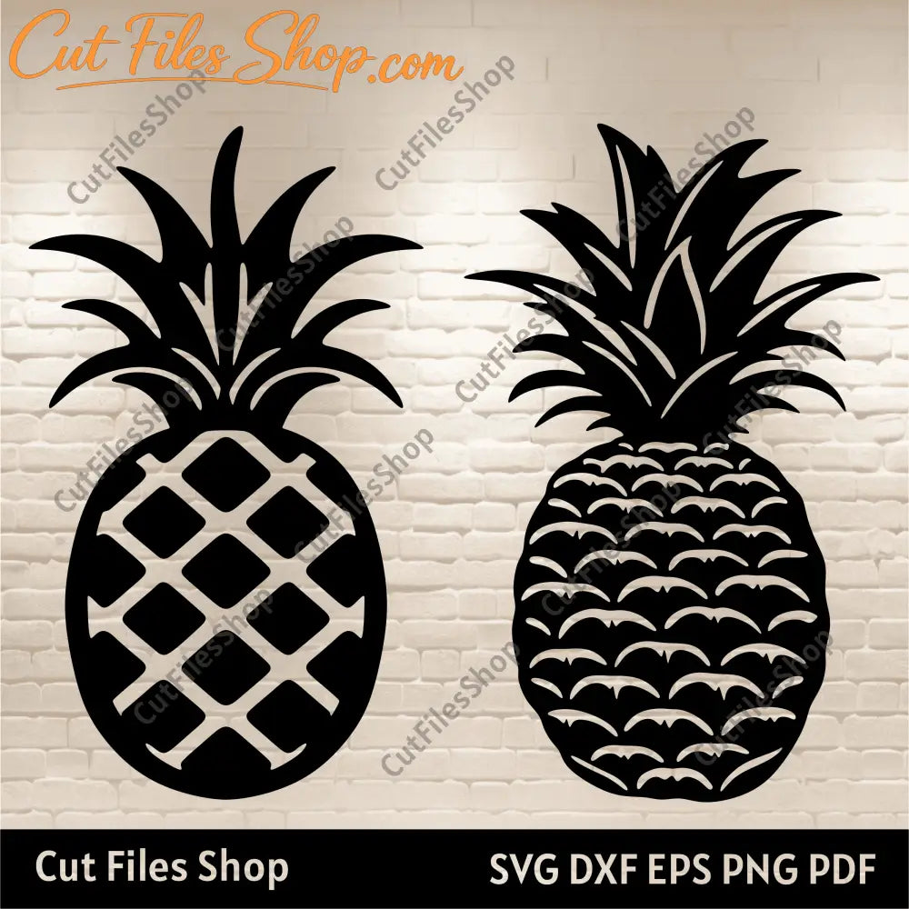 Pineapple svg, Cutting machine files, Cricut files, Silhouette cut files, Dxf for Laser, Fruit svg, the best online shope with svg files, store with dxf files, fruits dxf files, cut files shop, cnc files for download, free dxf files for cnc router