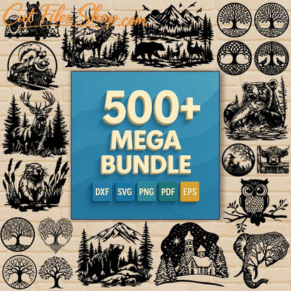 Premium Mega Bundles – 1000+ SVG DXF EPS PNG PDF Cutting Files | Create and sell physical products - Digital